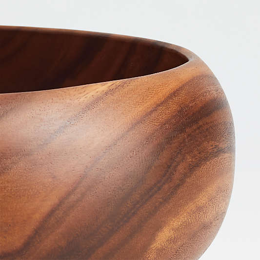 Tondo 14" Acacia Wood Salad Serving Bowl
