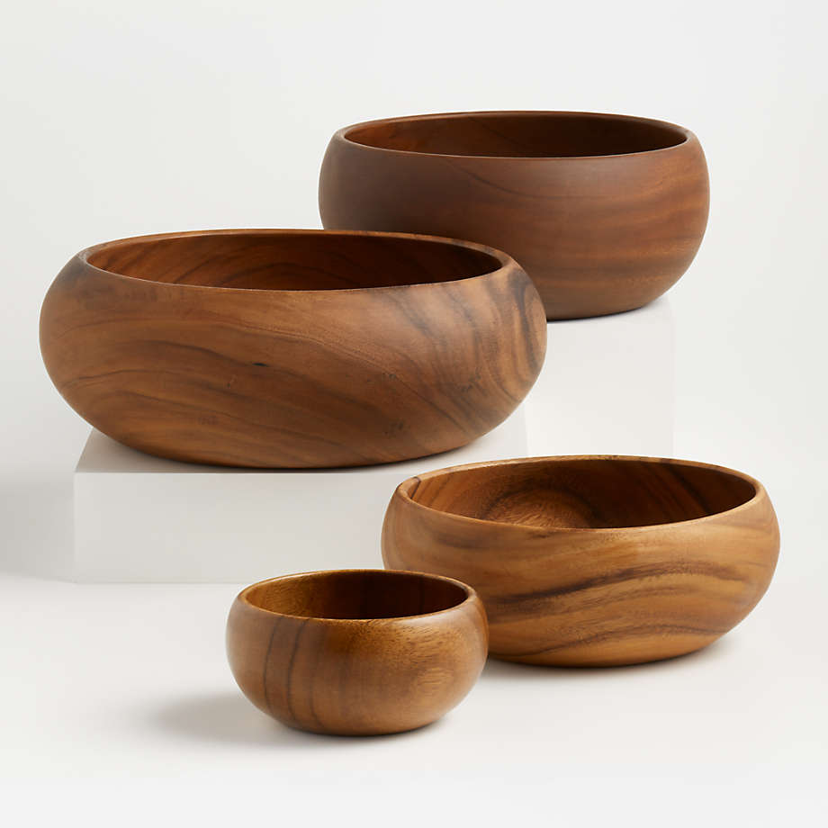 Tondo Acacia 5.75" Snack Bowl + Reviews | Crate & Barrel