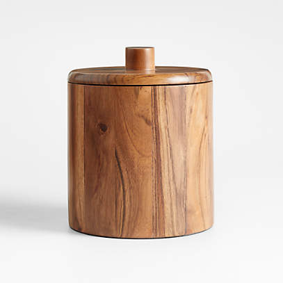 Tondo Wood Utensil Holder | Crate & Barrel