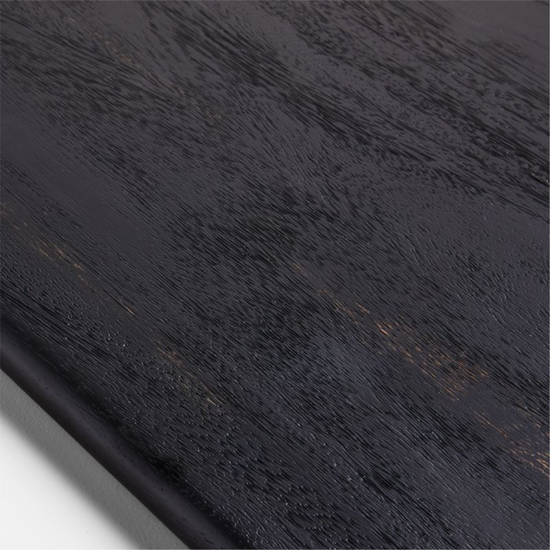 Tondo Ebonized Paddle Serving Board