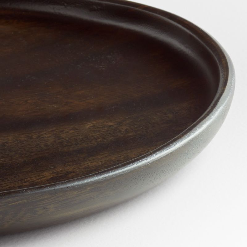 Tondo 12" Round Ebonized Platter - image 4 of 5