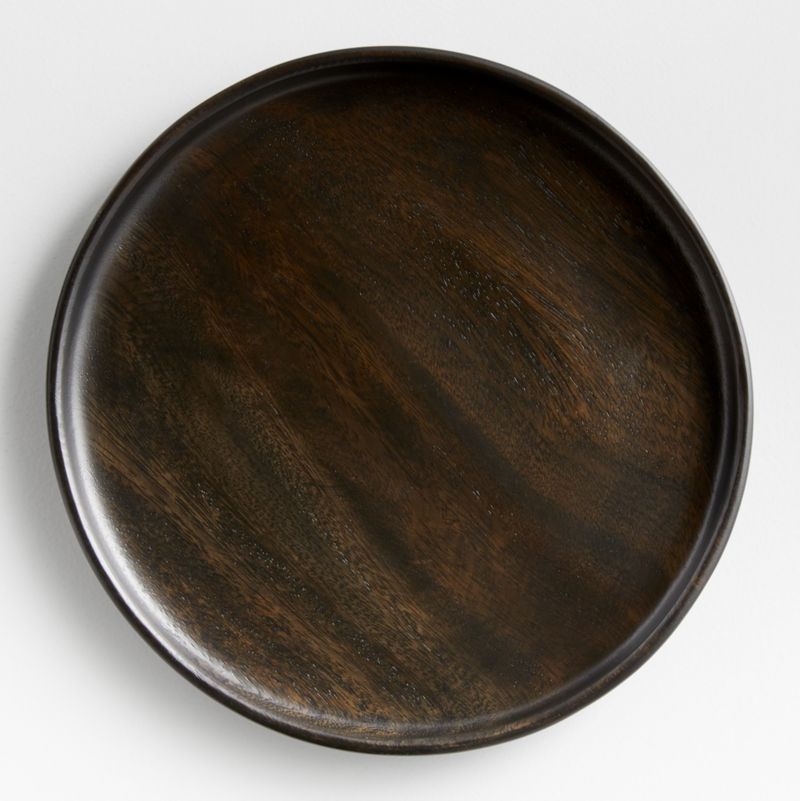 Tondo 12" Round Ebonized Platter