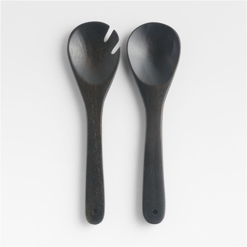 Tondo Ebonized Servers, Set of 2