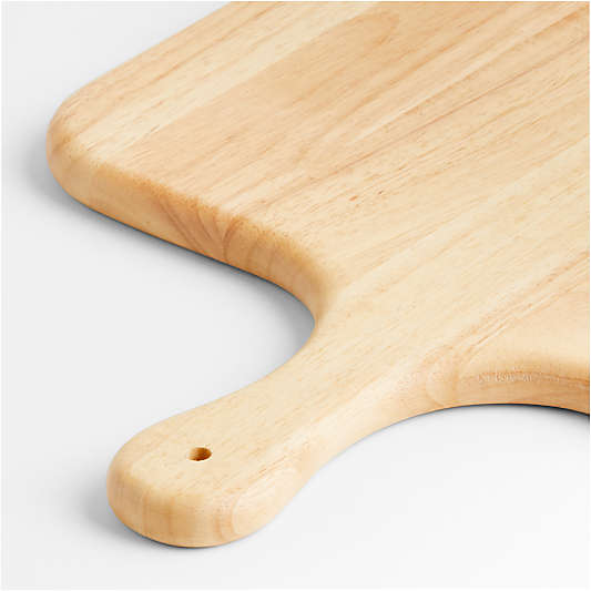 Tondo Natural Wood Rectangular Serving Board with Handle