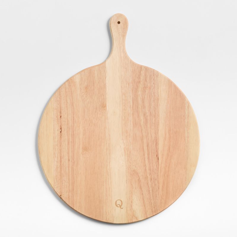 Tondo Natural Wood Round Serving Board with Handle - image 5 of 6