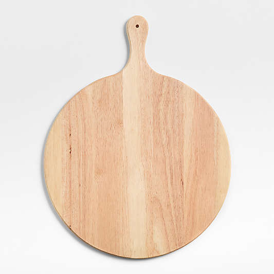 Tondo Natural Wood Round Serving Board with Handle