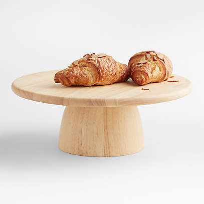 Natural wood 2025 cake stand