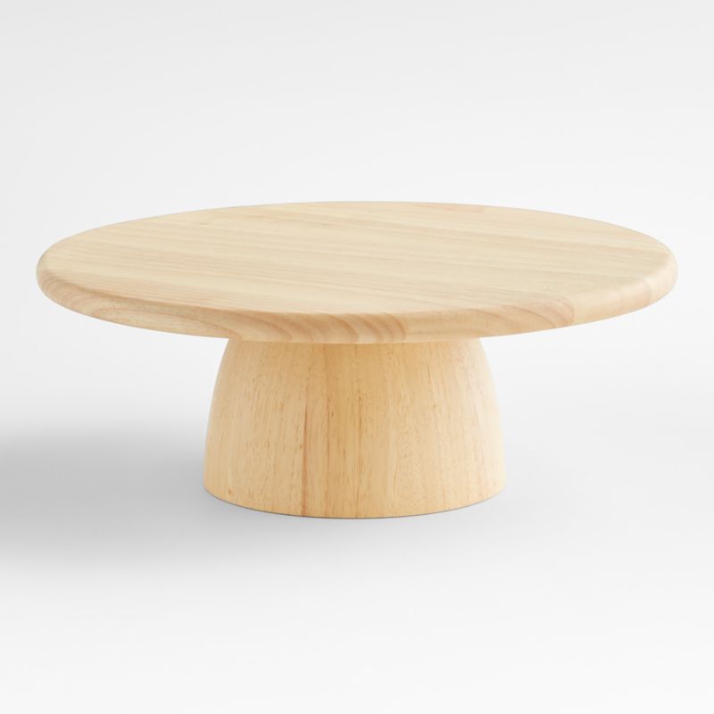 Tondo Natural Wood Cake Stand