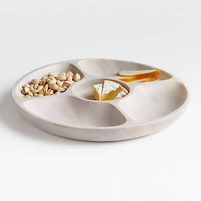 View Tondo 5-Part White-Washed Server details