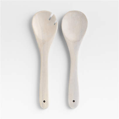 Tondo Wood Utensil Holder | Crate & Barrel