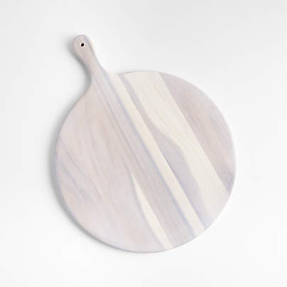 Tondo White Washed Round Serving Board