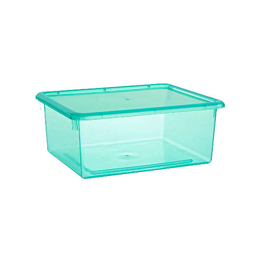 Medium Green Plastic Storage Box