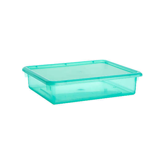 Small Green Plastic Storage Box