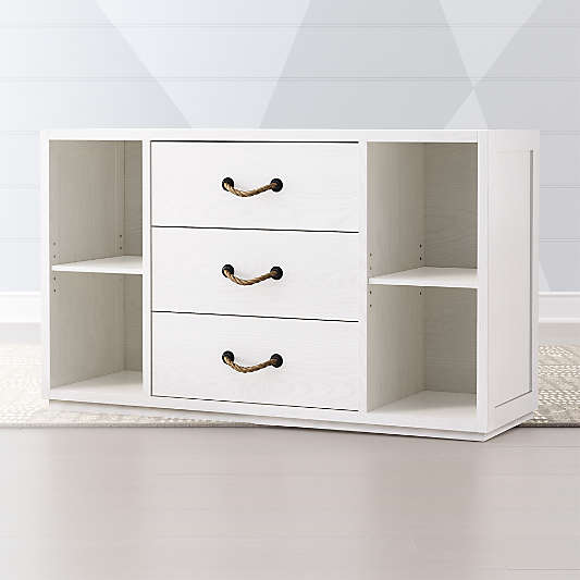 Kids Topside Wide White Dresser