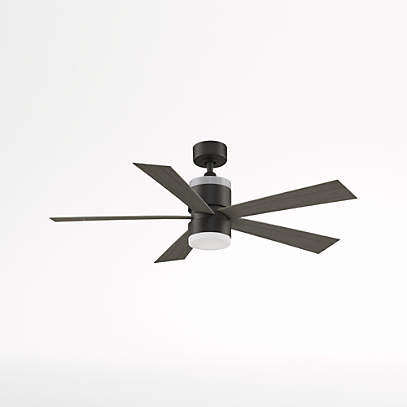 Fanimation Torch 52 Matte Greige Indoor Outdoor Ceiling Fan With Led Light Crate Barrel Fanimation Torch 52 Matte Greige, Antique Looking Outdoor Ceiling Fans