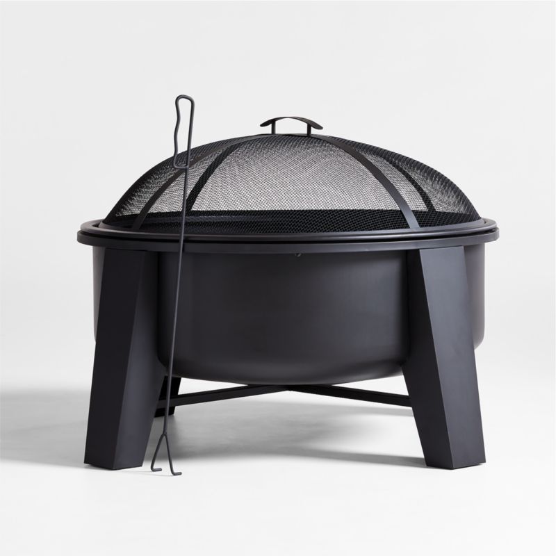 Torin Round Black Metal Fire Pit - image 0 of 4