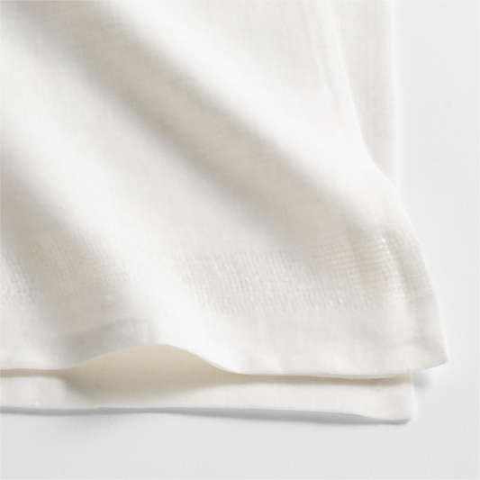 Torino Off White EUROPEAN FLAX ™-Certified Linen Dinner Napkins, Set of 4