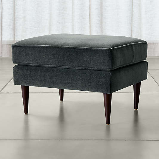 Torino Velvet Ottoman