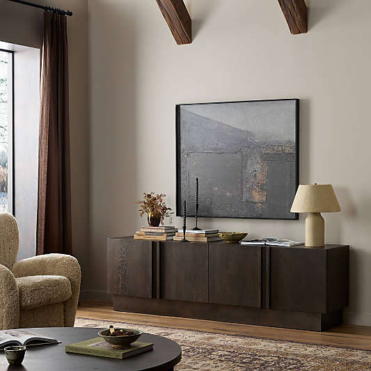 Torrid 84" Espresso Oak Wood Media Console