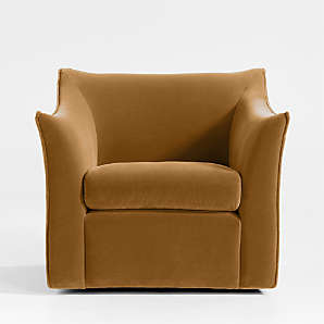 crate and barrel gather swivel chair