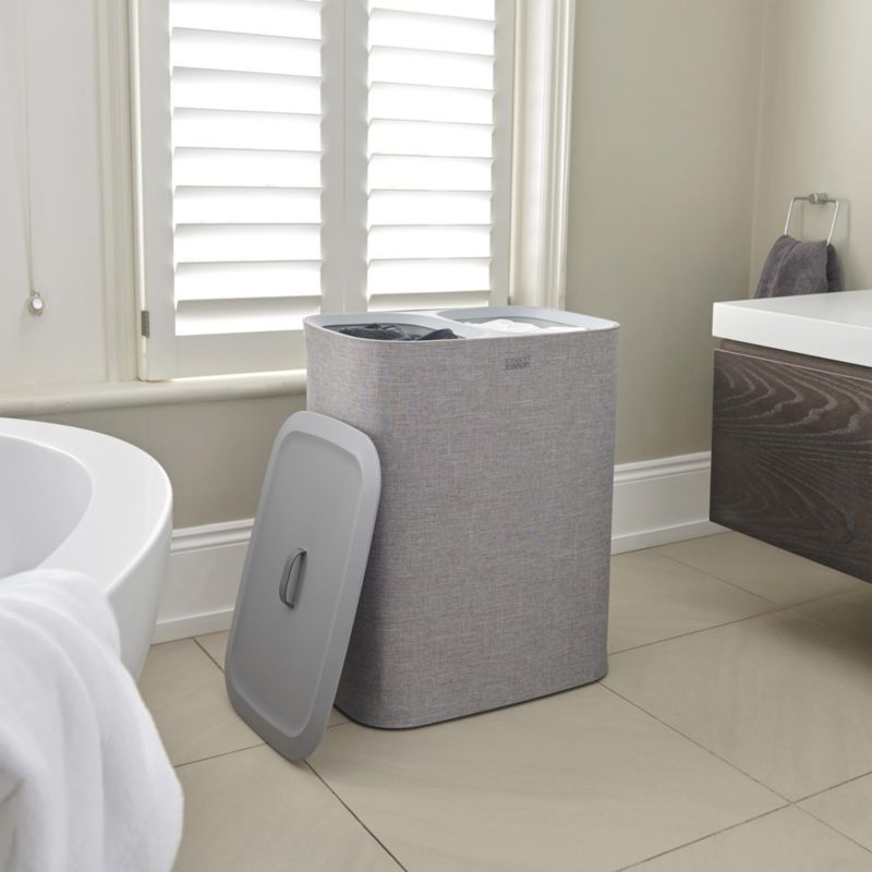 Joseph Joseph Tota 90L Dual Laundry Basket - Grey - image 2 of 6