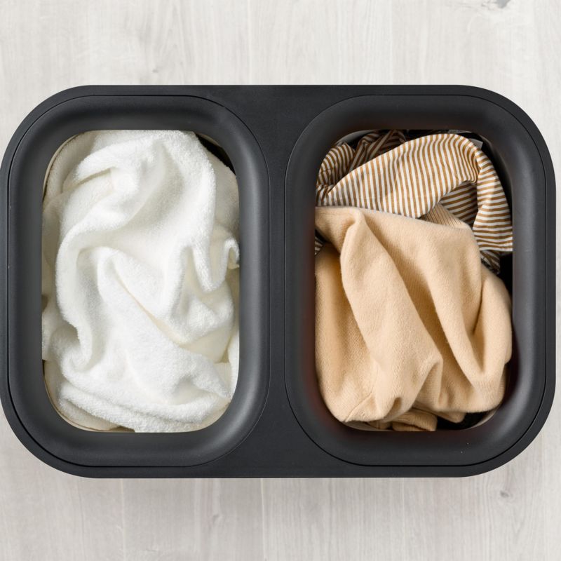 Joseph Joseph Tota Luxe 90L Bamboo Dual Laundry Basket - Carbon Black - image 1 of 5