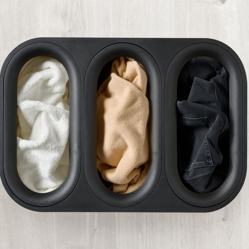 Joseph Joseph Tota Luxe 90L Bamboo Trio Laundry Basket - Carbon Black - image 1 of 6