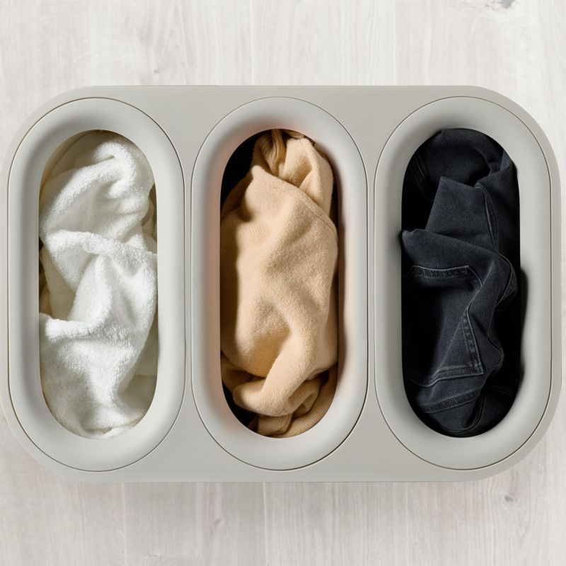 Joseph Joseph Tota Luxe 90L Bamboo Trio Laundry Basket - Ecru - image 1 of 6