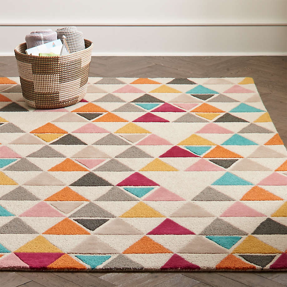 Totally Triangular Kids Rug Crate, Triangle Pattern Rug