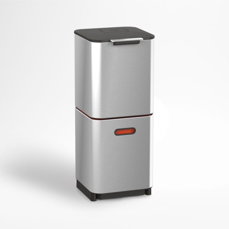 Joseph Joseph Stainless Steel Totem Compact 40L Waste Separation Bin