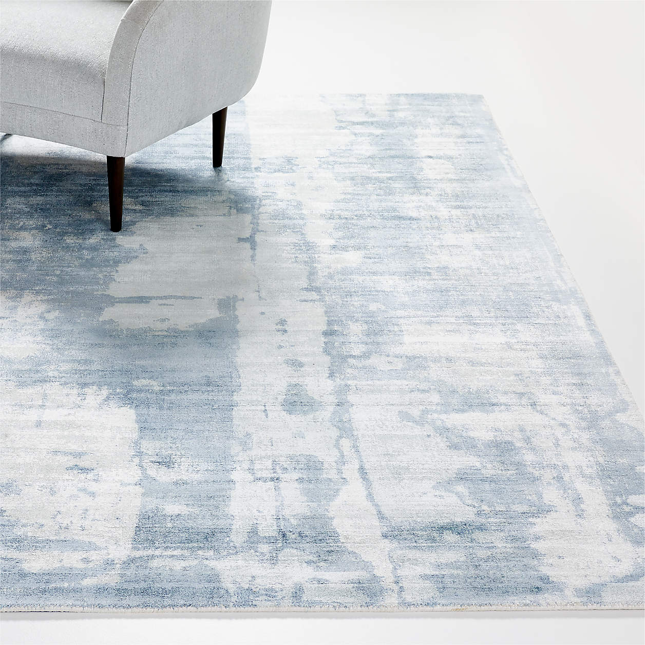 Tottori Blue Abstract Rug Crate & Barrel Canada