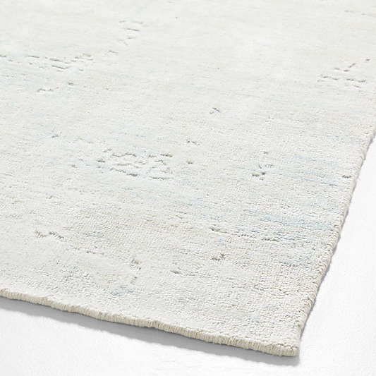 Tottori Viscose Abstract Blue Area Rug 9'x12'