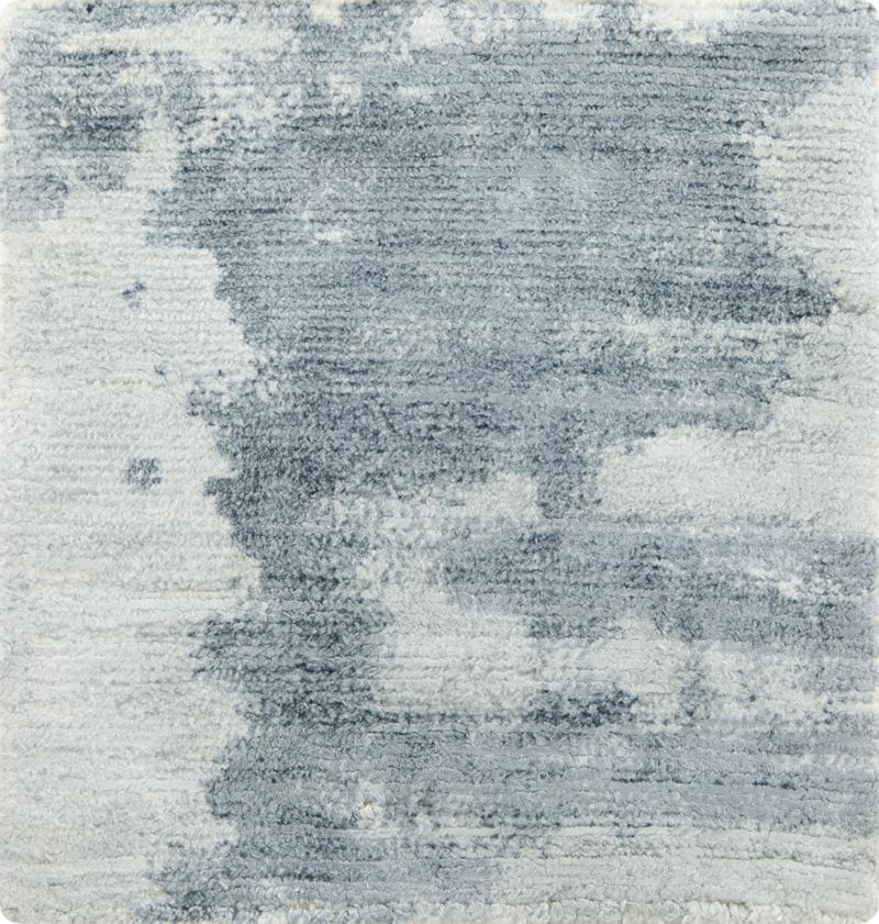 Tottori Blue Abstract Rug Swatch + Reviews Crate and Barrel