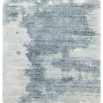 Tottori Blue Abstract Rug Swatch Reviews Crate And Barrel