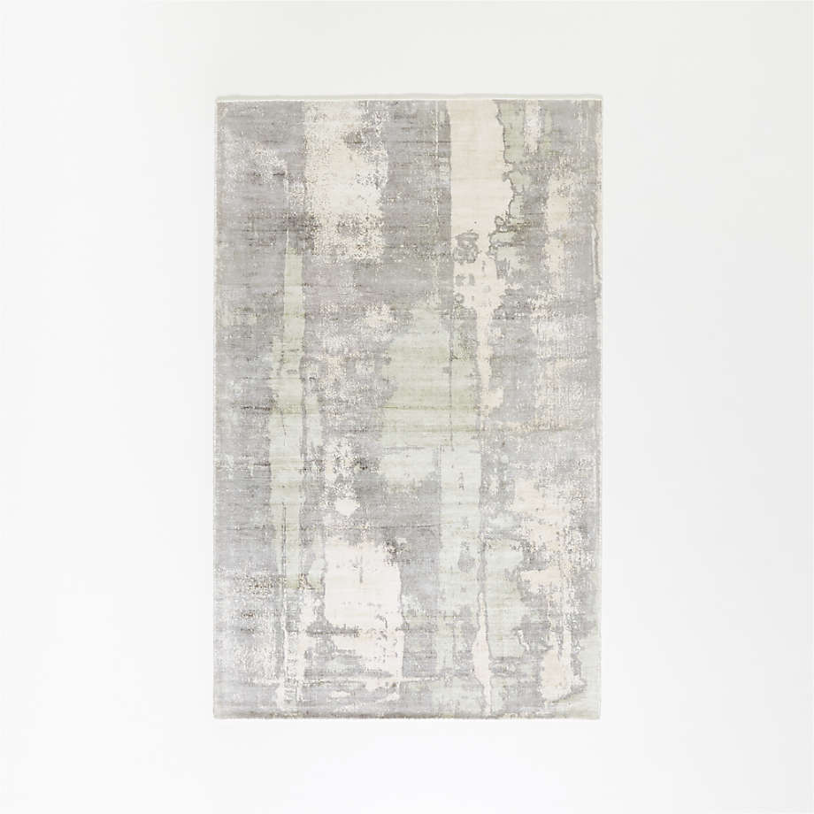 Tottori Grey Abstract Rug 6'x9' + Reviews Crate & Barrel