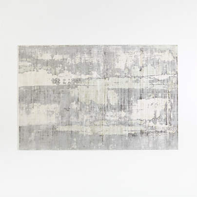 Tottori Grey Abstract Rug Swatch Reviews Crate And Barrel