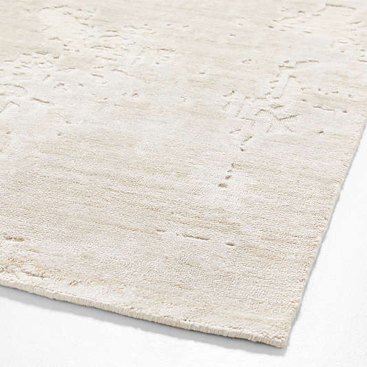 Tottori Viscose Abstract Ivory Area Rug 8'x10'