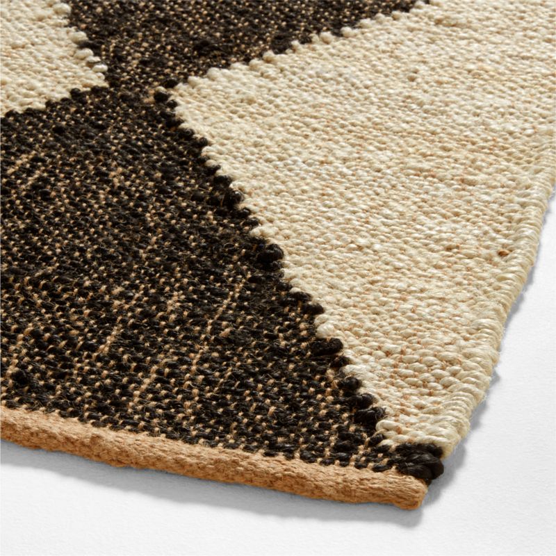 Toulon Jute Diamond Checkered Black Area Rug 12'x15' - image 7 of 7