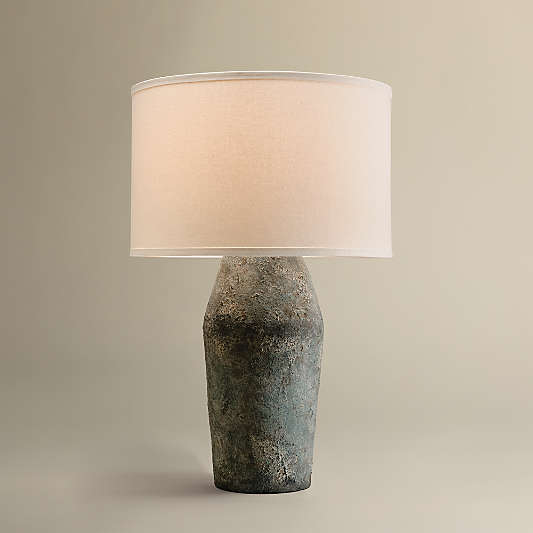 Toulon Ceramic Table Lamps with White Shade
