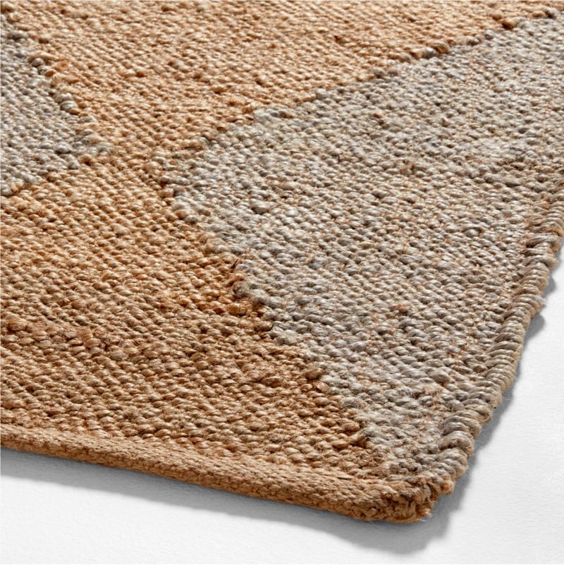 Toulon Jute Harlequin Grey Rug Swatch 12"x18" - image 10 of 10