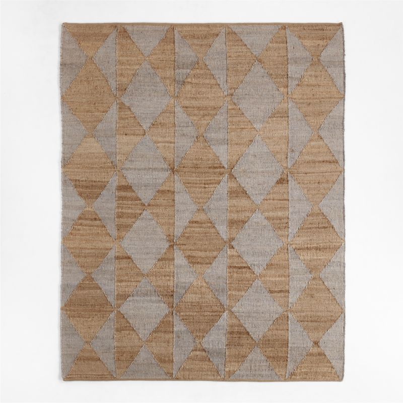 Toulon Jute Diamond Checkered Grey Area Rug 12'x15' + Reviews