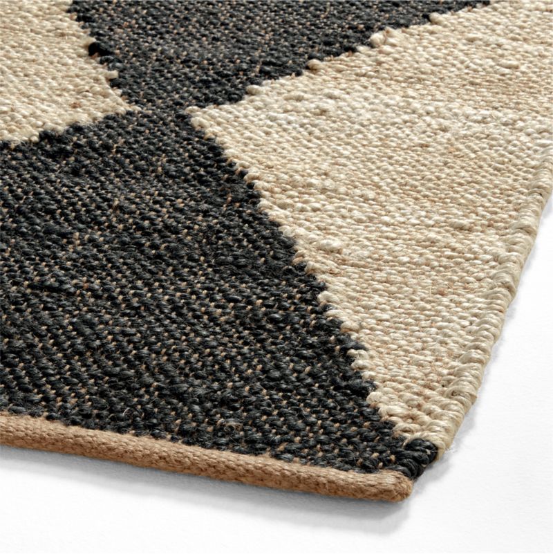 Toulon Jute Diamond Checkered Navy Blue Area Rug 12'x15' - image 5 of 5