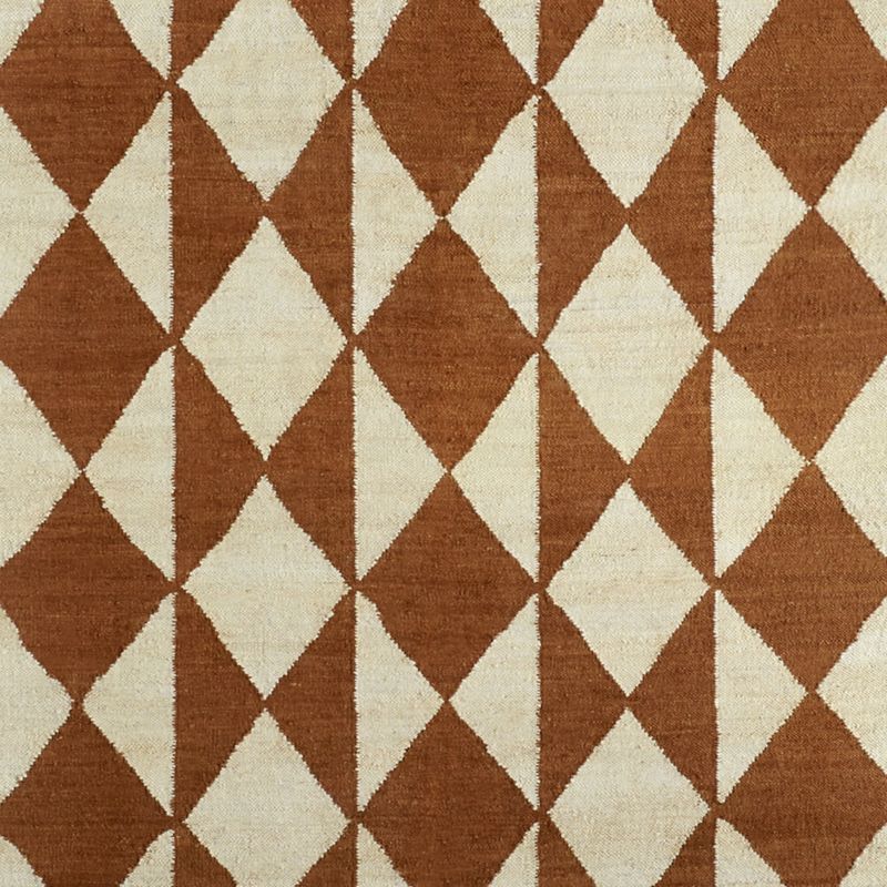 Toulon Jute Harlequin Terracotta Rug Swatch 12"x18" - image 0 of 6