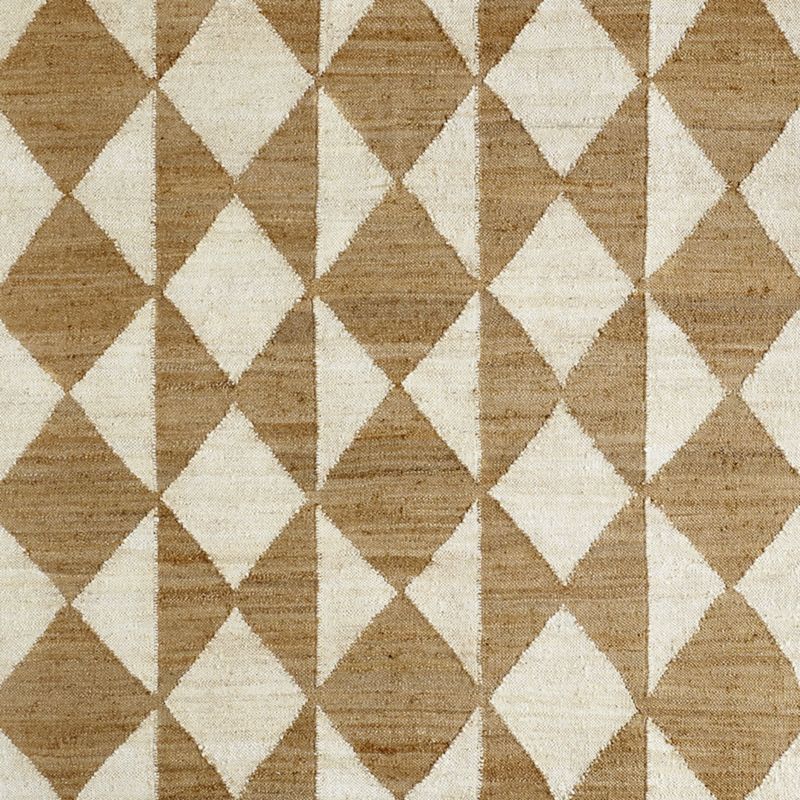 Toulon Jute Harlequin White Rug Swatch 12"x18" - image 0 of 10