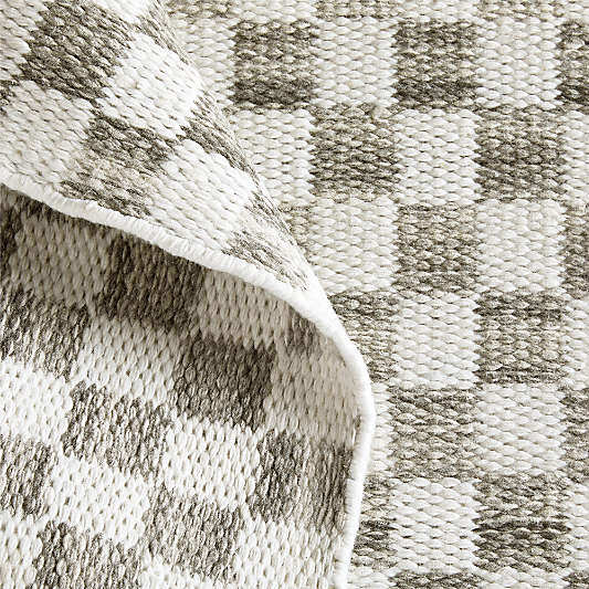 Toulouse Checkered Slate Blue Area Rug