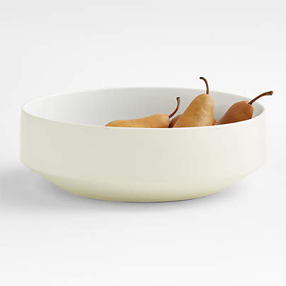 Tour White Porcelain Serving Bowl