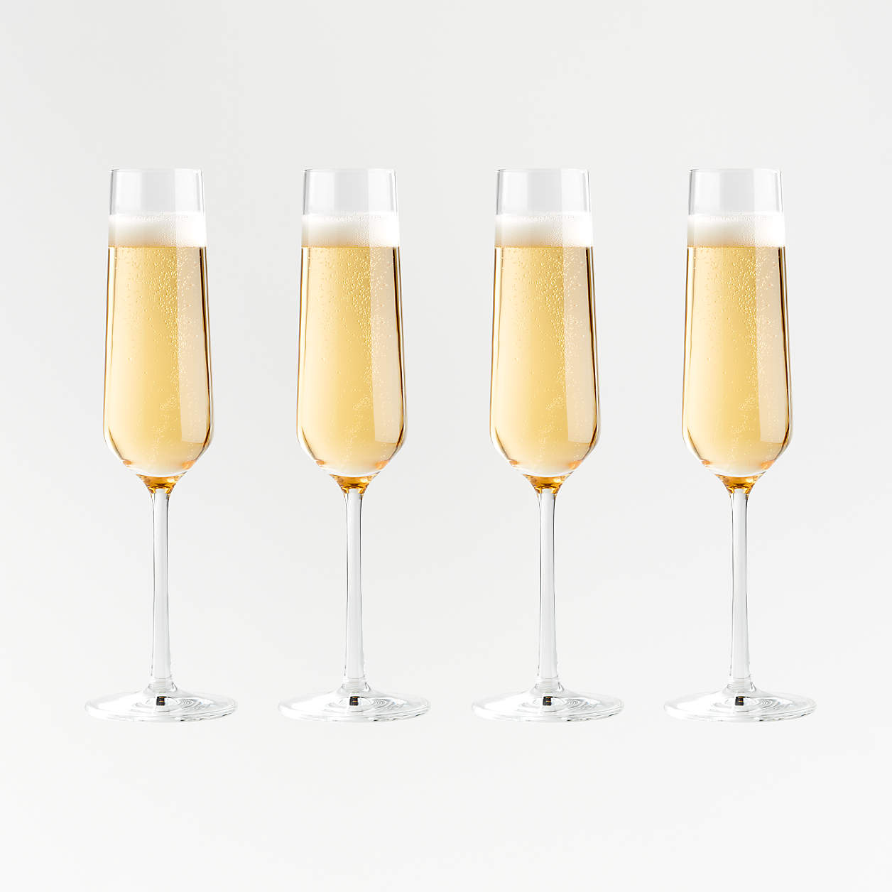 Schott Zwiesel Pure Tour Champagne Flutes Prosecco Glasses, Set of 4 ...