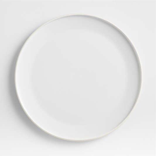 Tour White Porcelain Dinner Plate