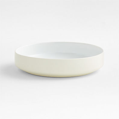 View Tour White Porcelain Low Bowl details
