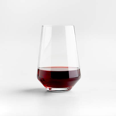 Ello Cru Stemless Wine Glass Set with Silicone Protection